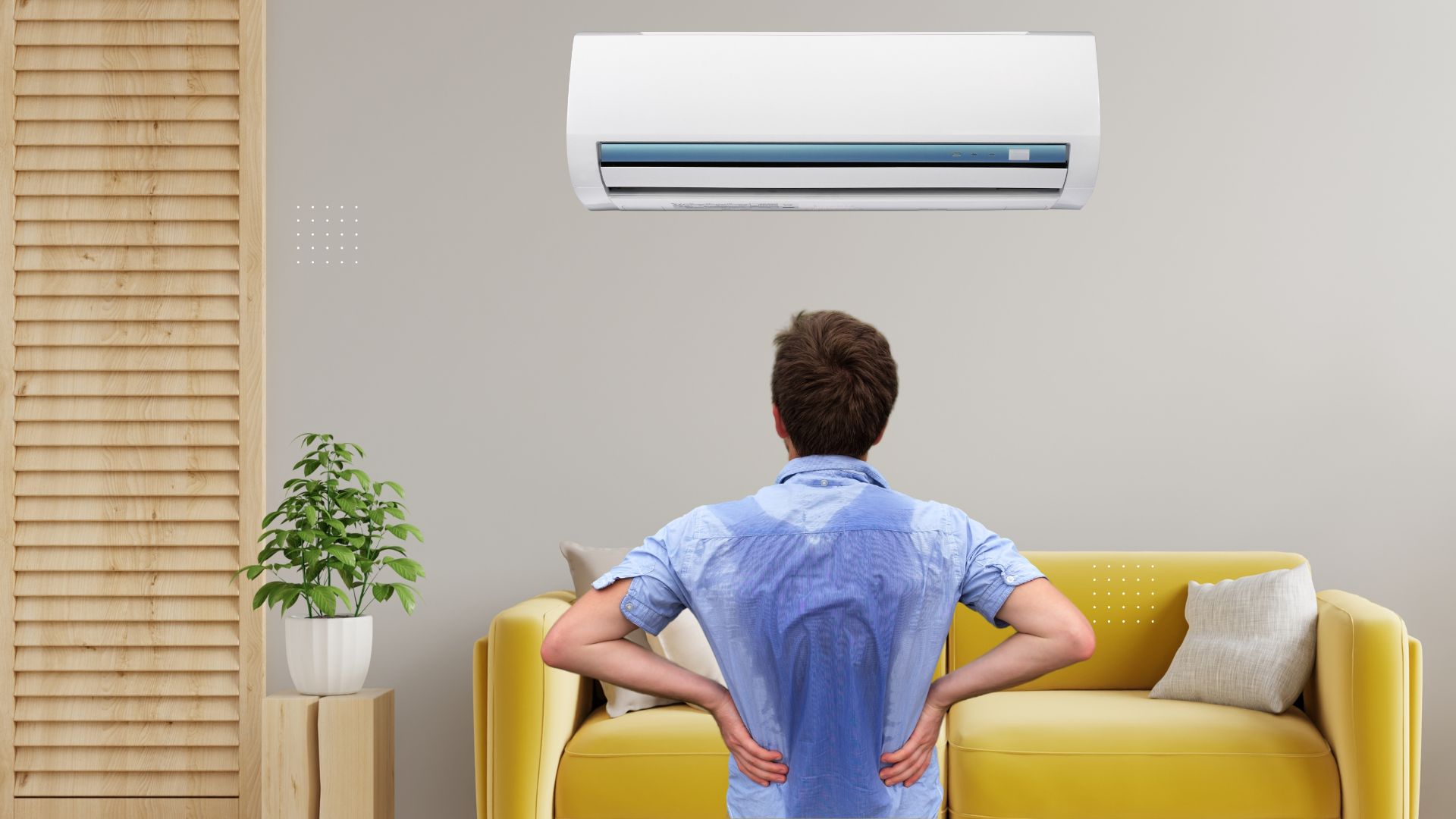 A peak summer Air Conditioner breakdown can frustrate a man